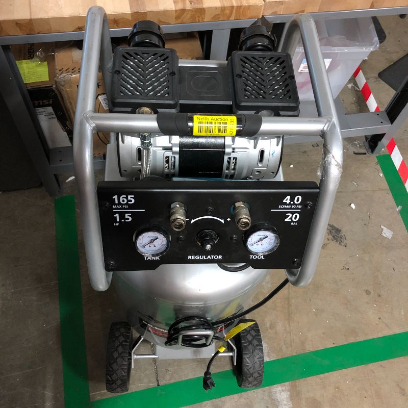 Photo 2 of 20 Gal. Vertical Electric-Powered Silent Air Compressor