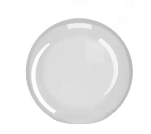 Photo 1 of 12 in. Dia Globe Clear Smooth Acrylic with 5.25 in. Inner Diameter Neckless
