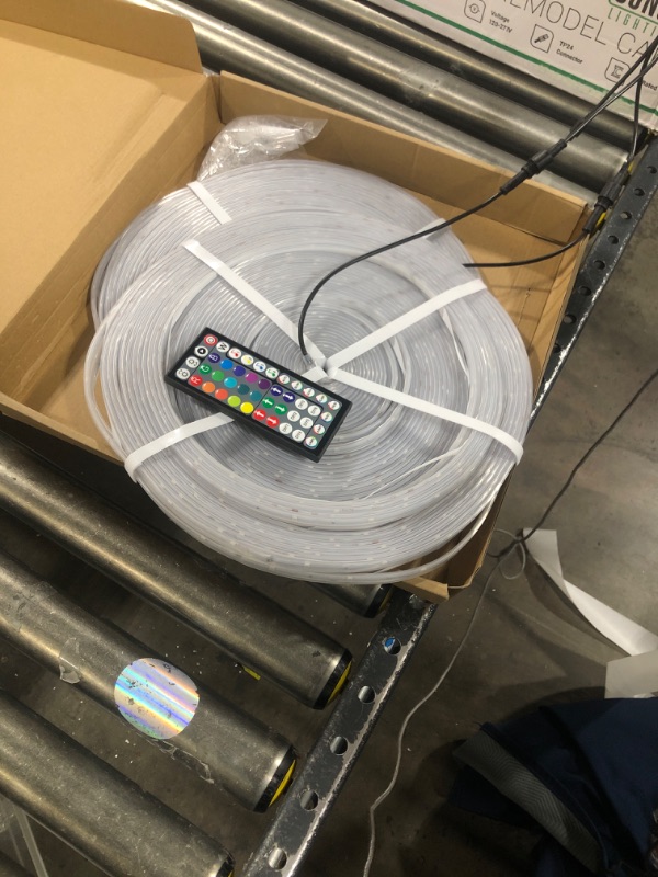 Photo 1 of 300ft Outdoor LED Strip Lights Waterproof With self-adhesive back,IP68 Outside Led Lights Strips Waterproof with Bluetooth App Remote,Music Sync RGB Exterior Led Rope Lights,for Balcony,Deck,Roof,Pool 300FT(Outdoor Waterproof)