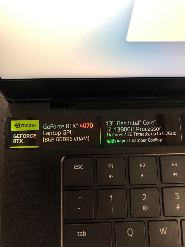Photo 1 of Razer Blade 15 - 15.6" 240 Hz - Intel Core i7 13th Gen 13800H (2.50GHz) - NVIDIA GeForce RTX 4070 Laptop GPU - 16 GB DDR5 - 1 TB PCIe SSD - Windows 11 Home 64-bit - Gaming Laptop (RZ09-0485ZED3-R3U1 )
