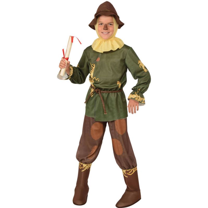 Photo 1 of Boys Scarecrow Costume - Wizard of Oz, Small, Brown
