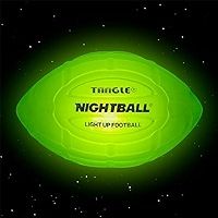 Photo 1 of Nightball Tangle Glow in The Dark Inflatable LED Football - Light up Football with Bright LED Lights - Glow Football for Kids and Adults - Ideal Football Gifts for Teen Boys