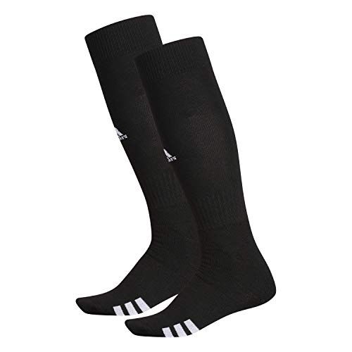 Photo 1 of Adidas Unisex Rivalry Field OTC Socks (2-Pair), Black/ White, Small
