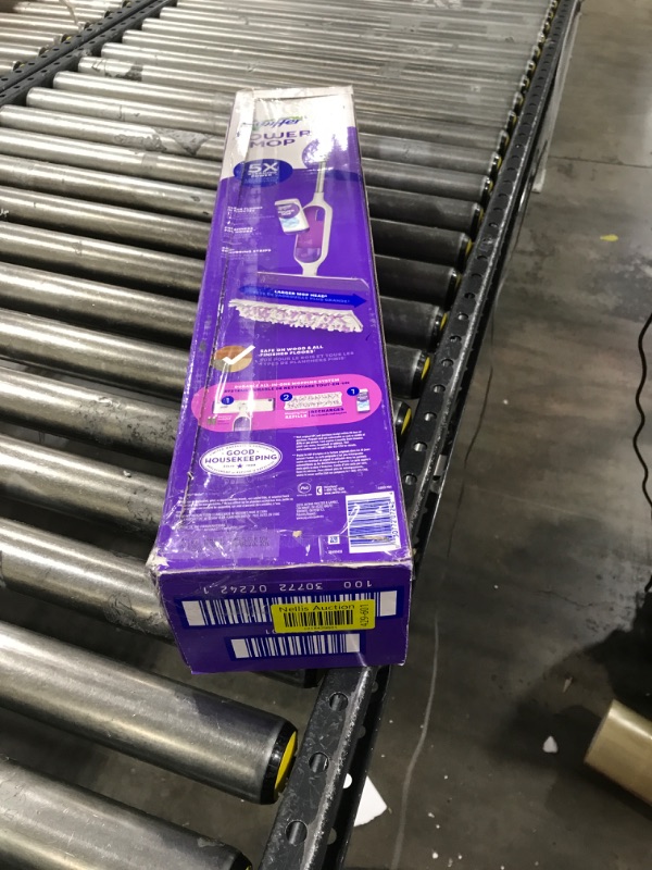 Photo 1 of Swiffer PowerMop Multi-Surface Mop Kit for Floor Cleaning, Fresh Scent, Mopping Kit Includes PowerMop, 2 Mopping Pad Refills, 1 Floor Cleaning Solution with Fresh Scent and 2 Batteries