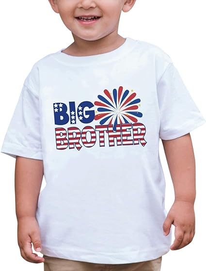 Photo 1 of 7 ate 9 Apparel Boy's Big Brother 4th of July T-Shirt