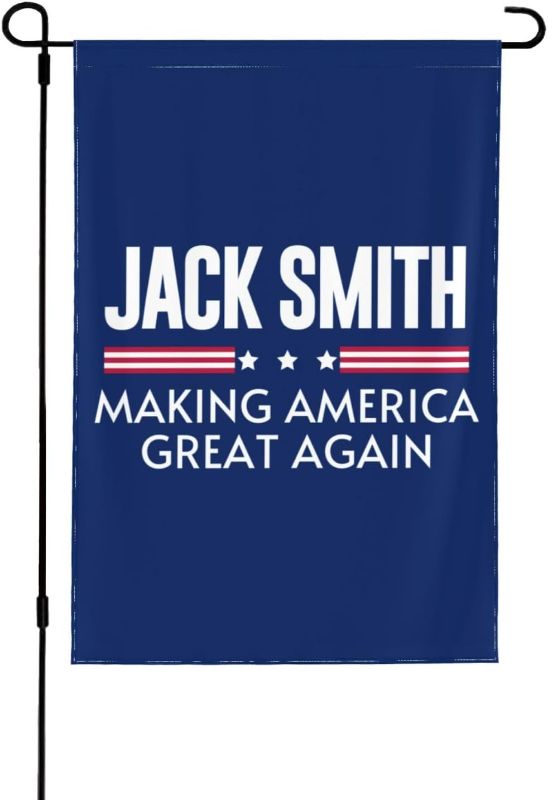 Photo 1 of 12x18 Jack-Smith Making America Great Again Garden Flag Double Sided Funny Let'S Go Jack-Smith Yard Flag Fuck Anti Trump For Prison 2024 House Flag Outdoor Flag No Flagstand