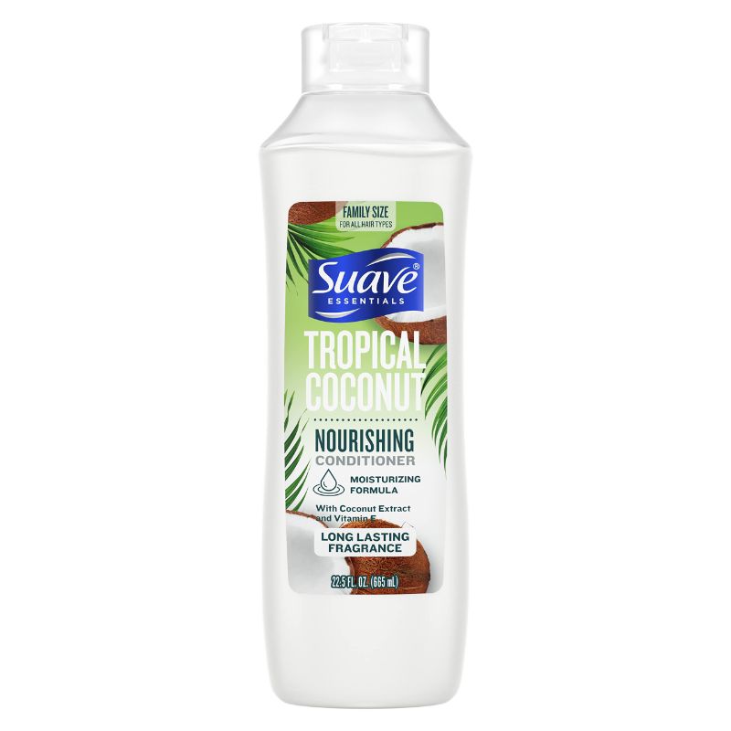 Photo 1 of (2 pack) Suave Essentials Nourishing Conditioner, Infused with Coconut Extract and Vitamin E, Tropical Coconut Conditioner with a Long Lasting Fragrance 22.5 oz
