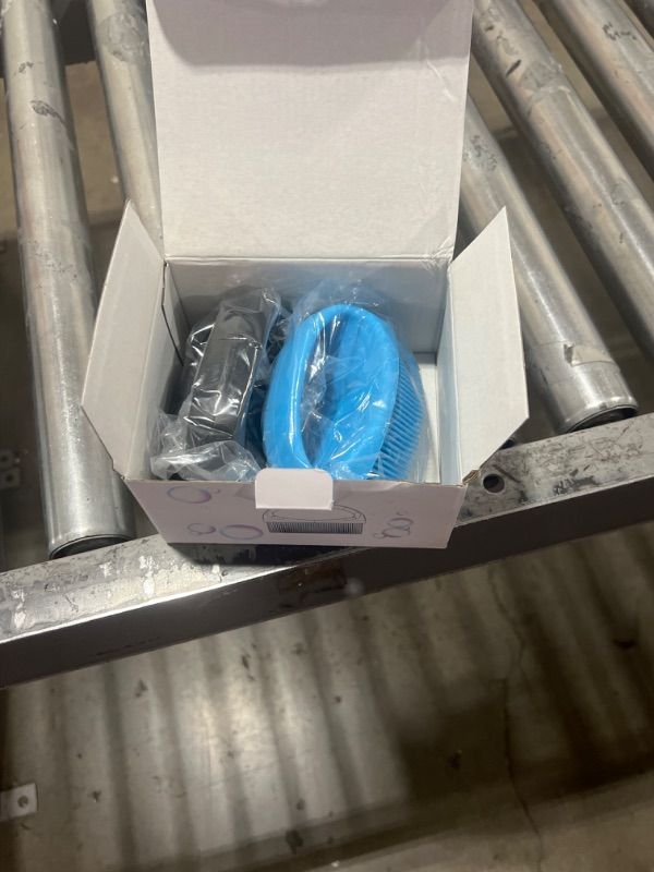 Photo 1 of 2 Packs Silicone Body Scrubber, Soft Silicone Body Shower Loofah for Body Exfoliation and Massage. Body Scrubbers for Use in Shower Suitable for All Skin. (Black & Blue)