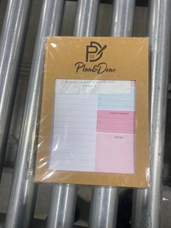 Photo 3 of DOIFY Daily To Do List Notepad -70 Tear Off Sheets With Stylus Pen 7x10 inches, Anti Crinkling Paper Box Packaging, Ideal Daily To Do List Notebook To Increase Productivity In Work And Personal Life