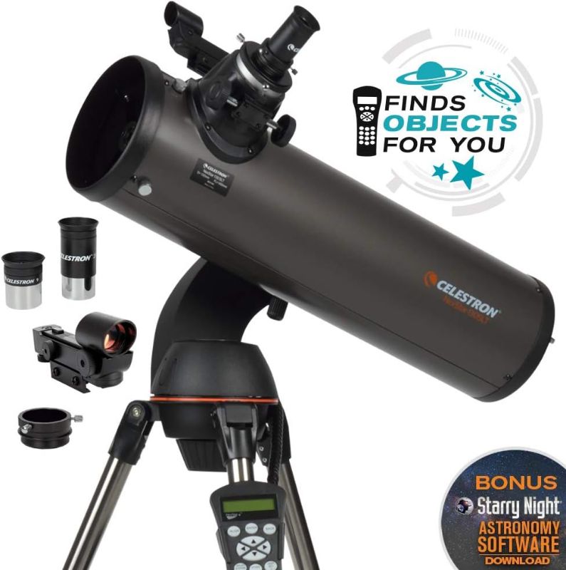 Photo 1 of Celestron - NexStar 130SLT Computerized Telescope - Compact and Portable - Newtonian Reflector Optical Design - SkyAlign Technology - Computerized Hand Control - 130mm Aperture