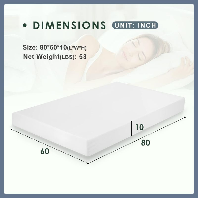 Photo 1 of 
PayLessHere 10 Inch Queen Gel Memory Foam Mattress Fiberglass Free/CertiPUR-US Certified/Bed-in-a-Box/Cool Sleep & Comfy Support
