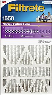 Photo 1 of 16x25x5, AC Furnace Air Filter, MPR 1550 DP, Healthy Living Ultra Allergen Deep Pleat, 1-Pack (Actual Dimensions 15.62x24.12x4.87)
