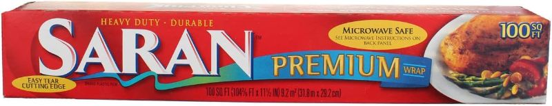 Photo 1 of 2 Pack- Saran Premium Plastic Wrap, 100 Sq Ft