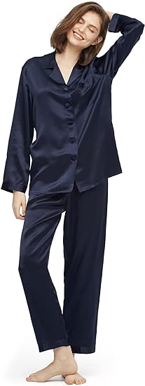 Photo 1 of [Size XS] LilySilk Silk Pajamas for Women Pure Full Length Long 22 Momme 100% Mulberry Silk Luxury 