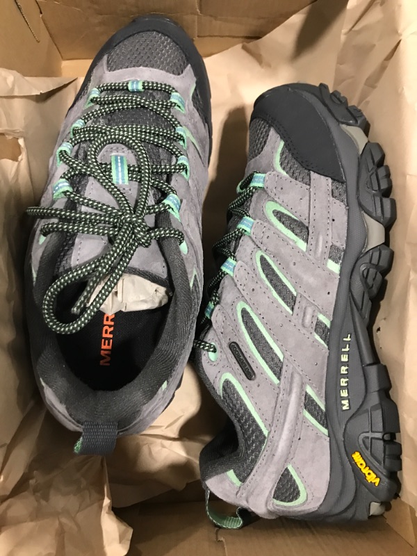 Photo 2 of [Size 7.5] Merrell Women's MOAB 2 WTPF Hiking Shoe - Drizzle/Mint