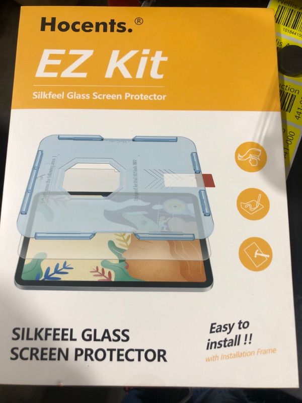 Photo 2 of Hocents. Silkfeel Glass Screen Protector Compatible with iPad 10th Generation (10.9 inch 2022) [Touch Like Silk] [Auto Alignment Tool] [Tempered Glass] [EZ Kit] [Anti Glare] [Anti Scratch]