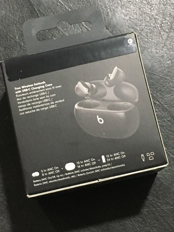 Photo 3 of Beats Studio Buds True Wireless Noise Cancelling Earbuds Compatible with Apple & Android, Built-in Microphone, IPX4 Rating, Sweat Resistant Earphones, Class 1 Bluetooth Headphones - Black