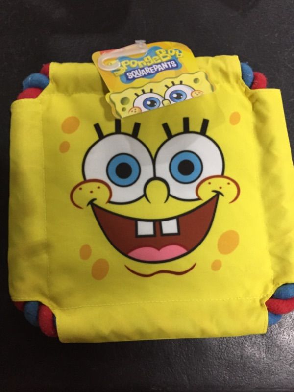 Photo 2 of SpongeBob SquarePants for Pets SpongeBob SquarePants Rope Frisbee Dog Toy | 8 Inch Dog Toy for SpongeBob Fans | Yellow Fabric Plush Dog Toy for All Dogs, Frisbee Dog Toy from Nickelodeon SpongeBob Rope 8 Inch