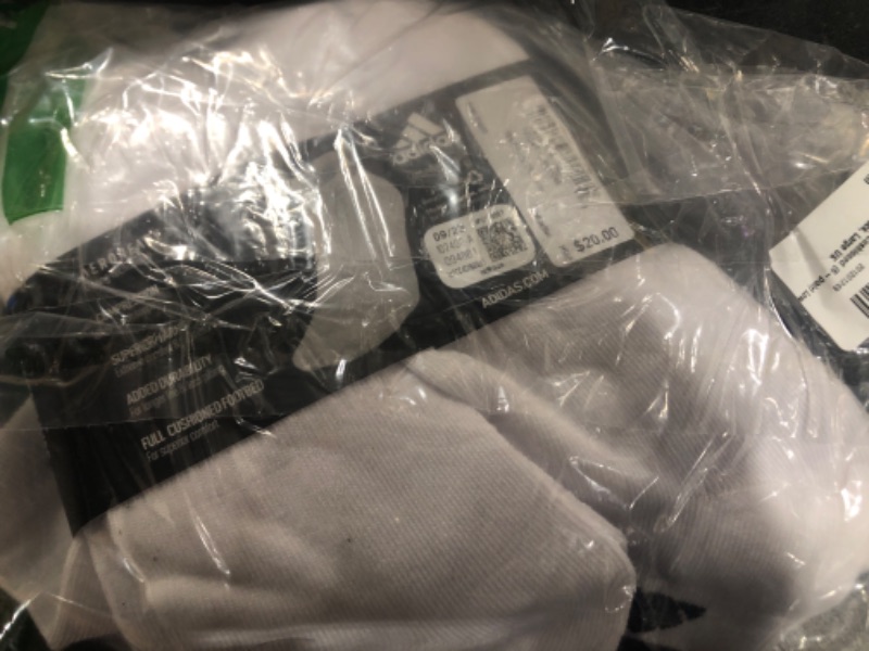Photo 2 of adidas Men's Athletic Cushioned Low Cut Socks (6-Pair) Large White/Black