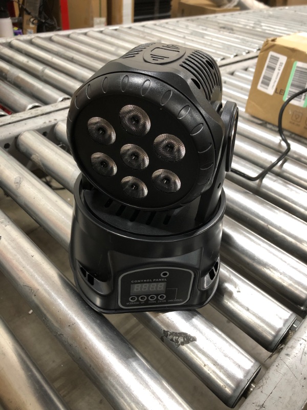 Photo 1 of Moving Head Light ,Yunhion RGBW Stage Spotlight DMX Mini Stage Light,9/14CH Wash Light with DMX and Sound Activated for DJ Disco Party Lights
