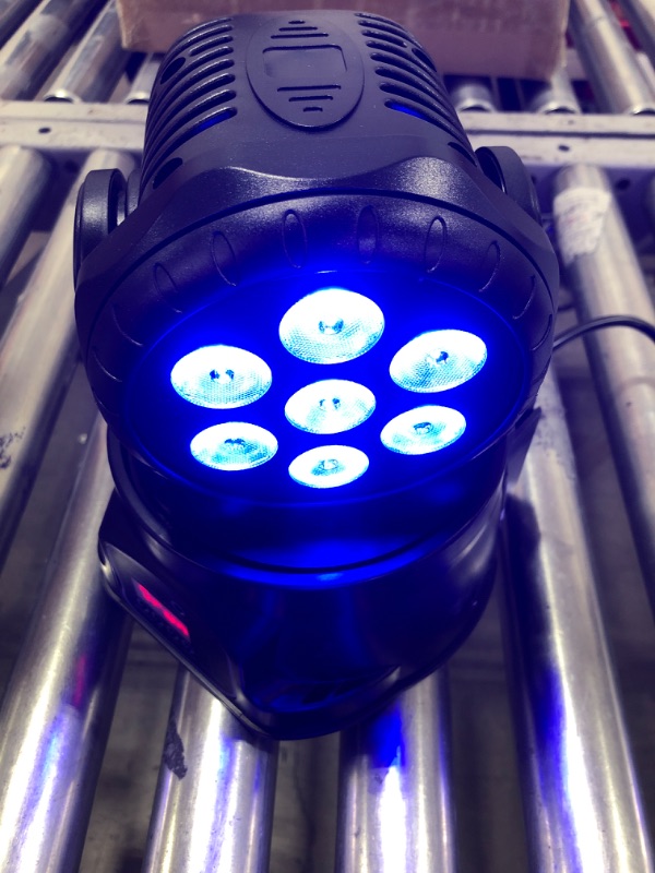 Photo 1 of Moving Head Light ,Yunhion RGBW Stage Spotlight DMX Mini Stage Light,9/14CH Wash Light with DMX and Sound Activated for DJ Disco Party Lights
