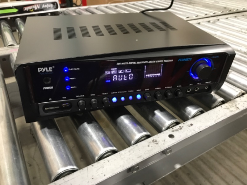 Photo 5 of Pyle Wireless Bluetooth Home Amplifier- Connectivity Power Off Distant Devices, Input/Output Devices, Connectors/Jacks, Sound System Controls for Audio/Radio & Display Design - PT390BTU.3