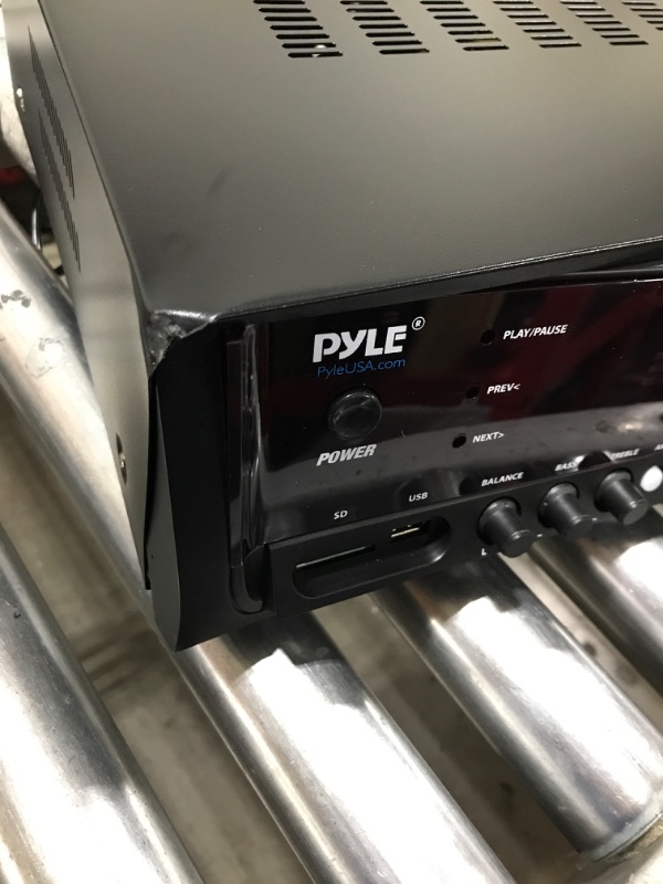 Photo 3 of Pyle Wireless Bluetooth Home Amplifier- Connectivity Power Off Distant Devices, Input/Output Devices, Connectors/Jacks, Sound System Controls for Audio/Radio & Display Design - PT390BTU.3