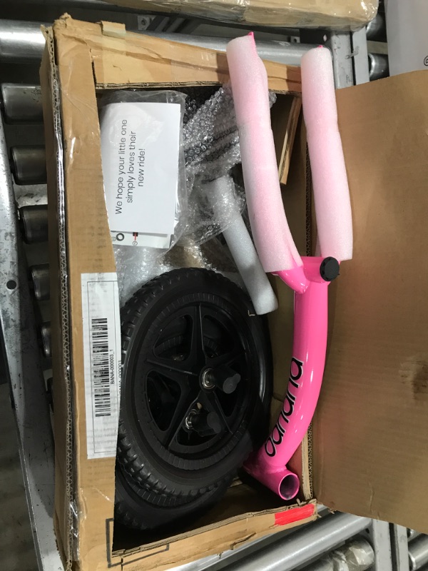 Photo 2 of Banana LT Balance Bike - Lightweight Toddler Bike for 2, 3, 4, and 5 Year Old Boys and Girls - No Pedal Bikes for Kids with Adjustable Handlebar and seat - Aluminium, EVA Tires - Training Bike Pink