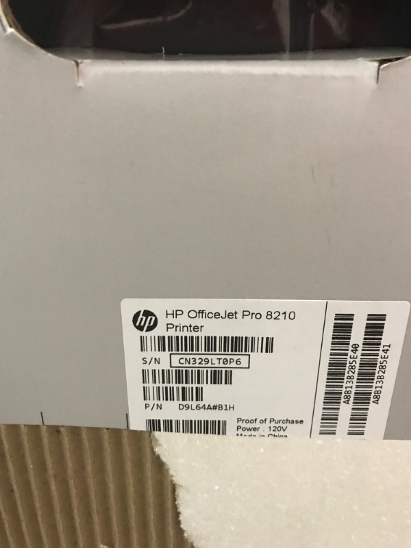 Photo 2 of HP OfficeJet Pro 8210 Wireless Color Printer (D9L64A) with and Instant Ink $5 Prepaid Code Printer + Instant Ink