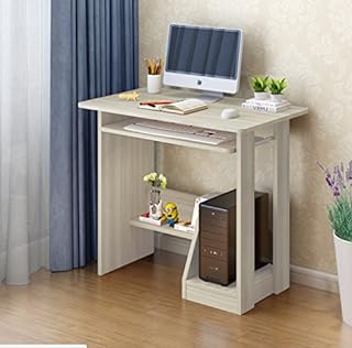 Photo 1 of HONGLE - Computer Desk Office Study Desk with Computer Host & Book Shelf Professional Multi Function Desk for Study Work Video Game - Light Wood Tone 