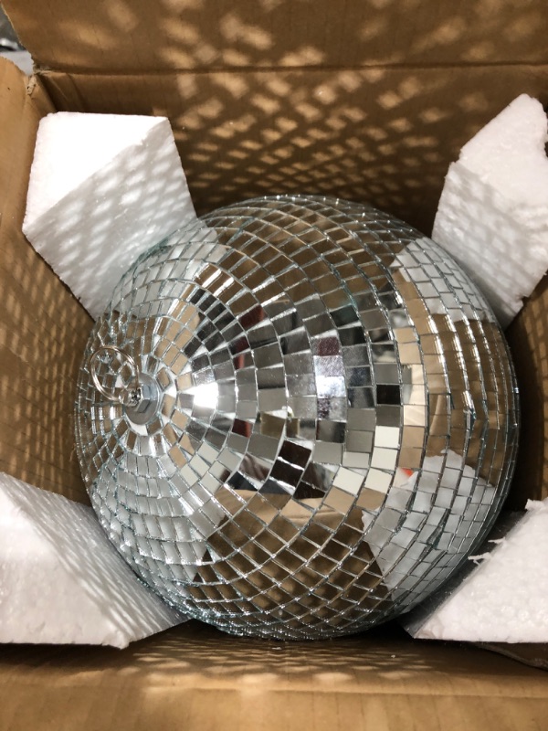 Photo 2 of 10" Disco Ball DJ Dance Home Party Bands Club Stage Lighting Mirror Glass