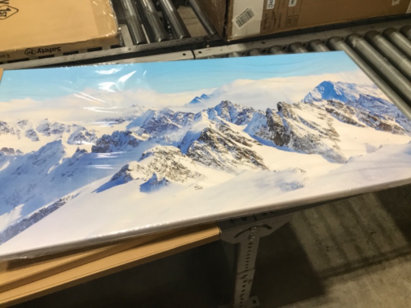 Photo 1 of 39X20 WALL ART ROOM DECOR SNOW MOUNTAIN 