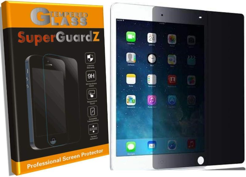 Photo 1 of SuperGuardZ For iPad 10.2 (9th Gen, 2021) / iPad 10.2 (8th Gen, 2020) / iPad 10.2 (7th Gen, 2019) Tempered Glass Screen Protector [Privacy Anti-Spy] 9H Anti-Scratch, 2.5D Round Edge, Anti-Bubble 