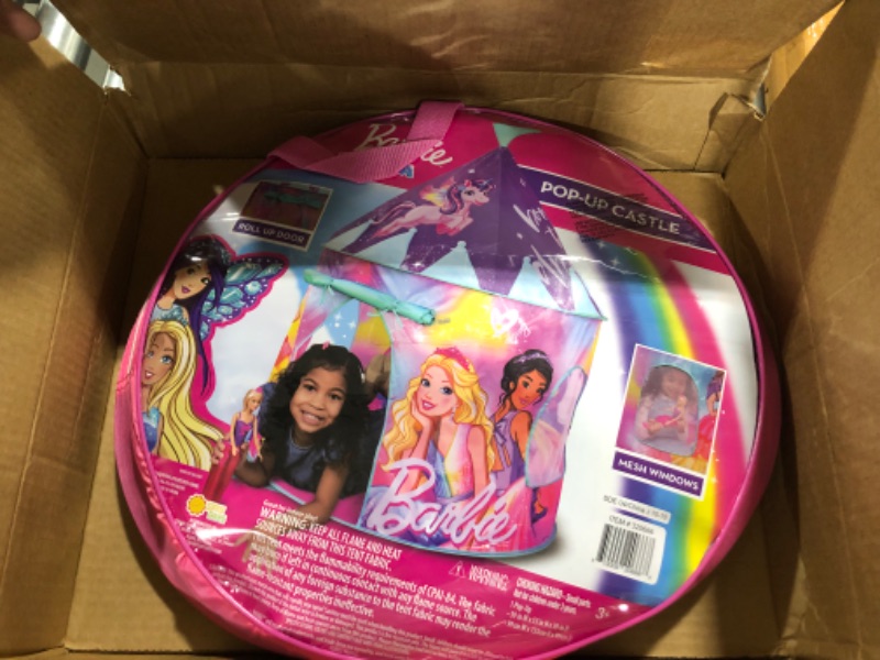 Photo 1 of Barbie Pop Up Castle - Dreamtopia Pink Princess Play Tent for Kids | Folds Into Carrying Case - Sunny Days Entertainment