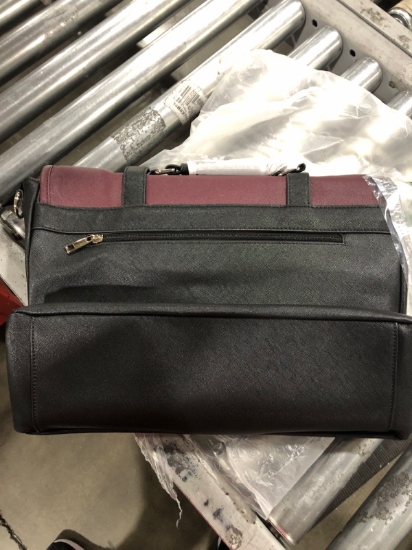 Photo 1 of LOVEVOOK Laptop Bag for Women 15.6 inch,Leather Messenger Bag for Women,Large Waterproof Laptop Tote Computer Work Teacher College Bag Bookbag,Cute Womens Briefcase Satchel Purse Handbag Shoulder Bag Large Black-purple
