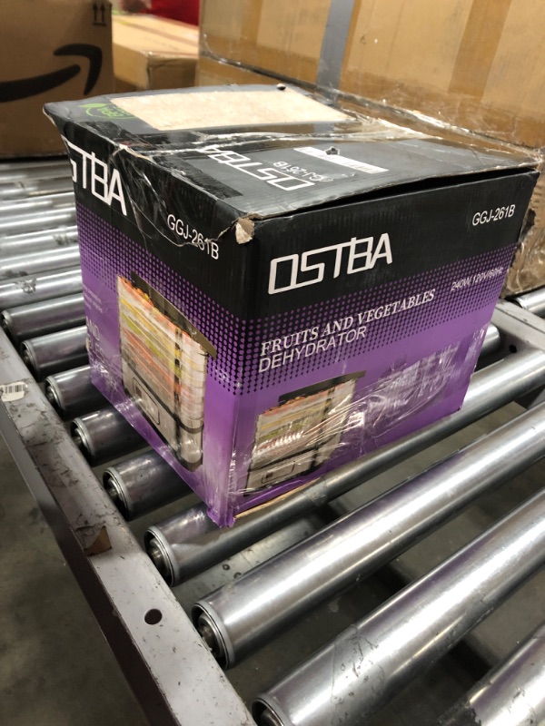 Photo 1 of OSTBA Food Dehydrator Machine Adjustable Temperature & 72H Timer, 5-Tray Dehydrators for Food and Jerky, Fruit, Dog Treats, Herbs, Snacks, LED Display, 240W Electric Food Dryer, Recipe Book Electronic Control