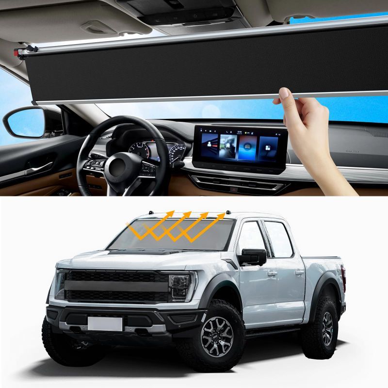 Photo 1 of Automatic Scaling Automotive Windshield Sunshades, Suitable for Most Models, No Need for Repeated Disassembly 1260mm*900mm / 49.6inch*35.4inch