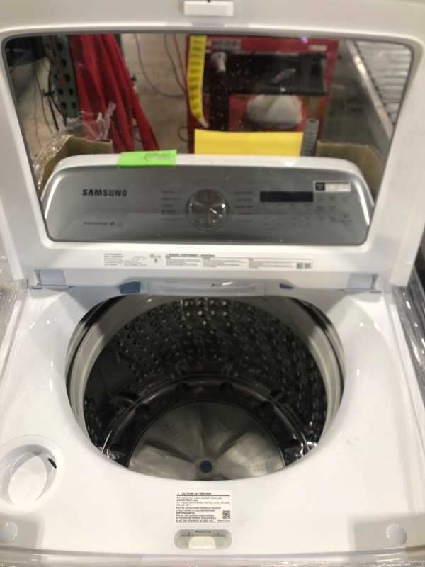 Photo 5 of Samsung 5-cu ft High Efficiency Impeller Top-Load Washer (White) ENERGY STAR
