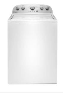 Photo 1 of Whirlpool 3.5-cu ft High Efficiency Agitator Top-Load Washer (White)
