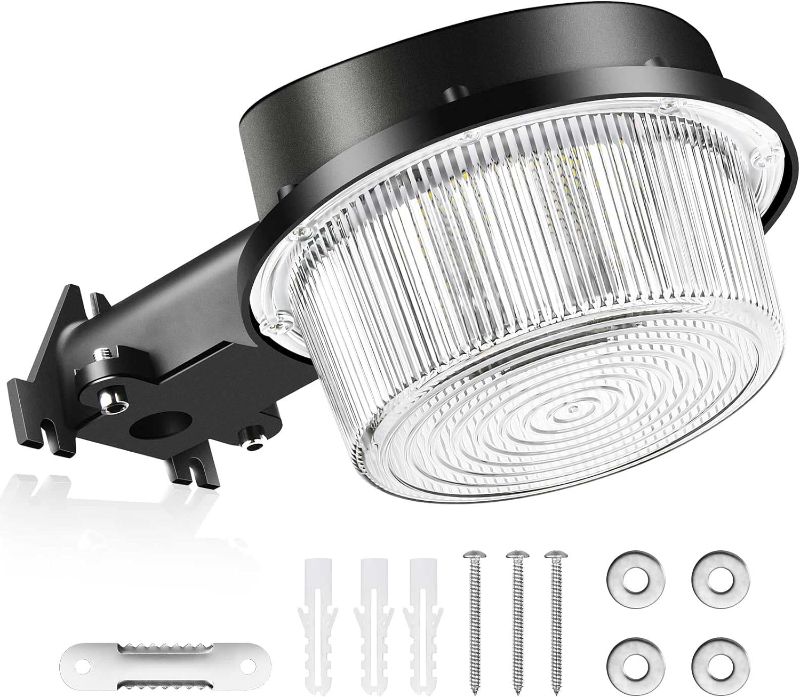 Photo 1 of 100W LED Barn Light - Dusk to Dawn LED Yard Light with Photocell - 5000K Daylight 14,400lm (600Watt MH/HPS Replacement) IP65 Waterproof for Outdoor Area Lighting 5 Year Warranty ?2022 New Update? 