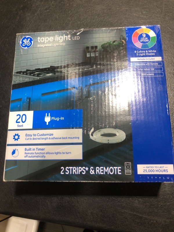 Photo 2 of 107353 20 Ft. 18W LED Plug-in Tape Light Kit - Pack of 2