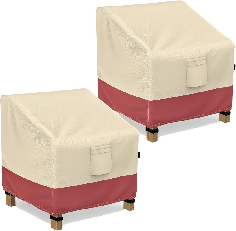 Photo 1 of  Heavy Duty Patio Chair Covers, Lounge Deep Seat Cover, U-COMSO Waterproof Lawn Patio Outdoor Furniture Covers (38" W×31" D×29" H - 2 Pack)
