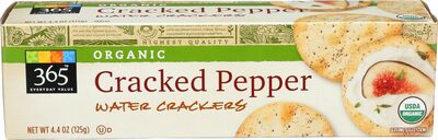 Photo 1 of 2 Pk- Organic Cracked Pepper Water Crackers
