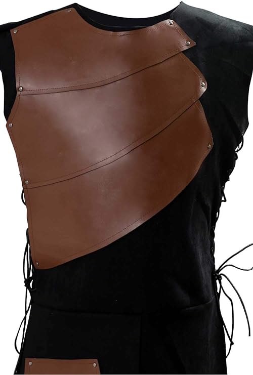 Photo 1 of [Size XL] Mens Medieval Victorian Waistcoat Vest Renaissance Warrior Waistcoat Sleeveless Vests -Brown