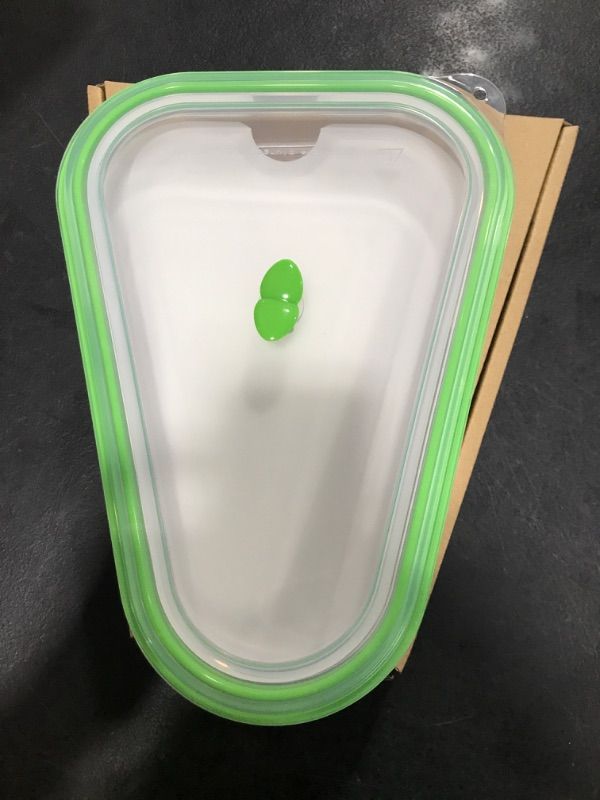 Photo 1 of 1 PACK- Pizza Storage Container - Expandable Pizza Container With 6 Trays, Pizza Slice Storage Container Reusable, Made Of All-Silicone Material, BPA Free, Microwave, & Dishwasher Safe GREEN

