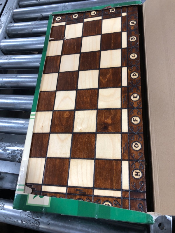 Photo 2 of Beautiful Handcrafted Wooden Chess Set with Wooden Board and Handcrafted Chess Pieces - Gift idea Products (21" (55 cm))