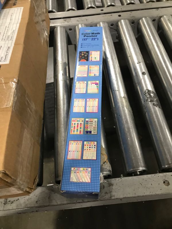 Photo 1 of Youngever 13 Pack Laminated Educational Math Posters for Kids, Classroom Teach Multiplication Division Subtraction Fraction Posters, Classroom Posters, Teaching Posters (22 x 17 inch)