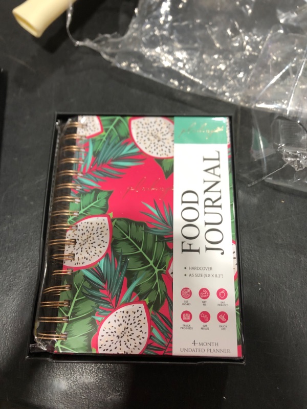 Photo 2 of PLANBERRY Food Journal Premium – Nutrition Planner with Diet & Calorie Tracker – Wellness Diary for Tracking Meals & Exercise – Weight loss Journal - 6.3x8.5? Hardcover (Dragon Fruit) Dragon Fruit 6.3? x 8.5?