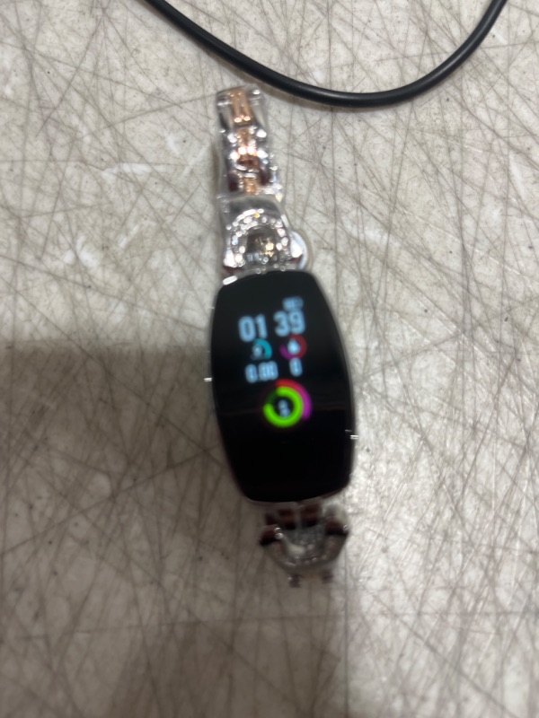 Photo 3 of Exquisite Smart Watch, Fitness Tracker with Blood Pressure/Heart Rate/Sleep Monitor for Women, Silver