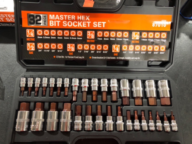 Photo 1 of 32pcs Master Hex Bit Socket Set